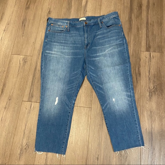 Madewell  High-Rise Slim Crop boy Jean - Picture 4 of 5